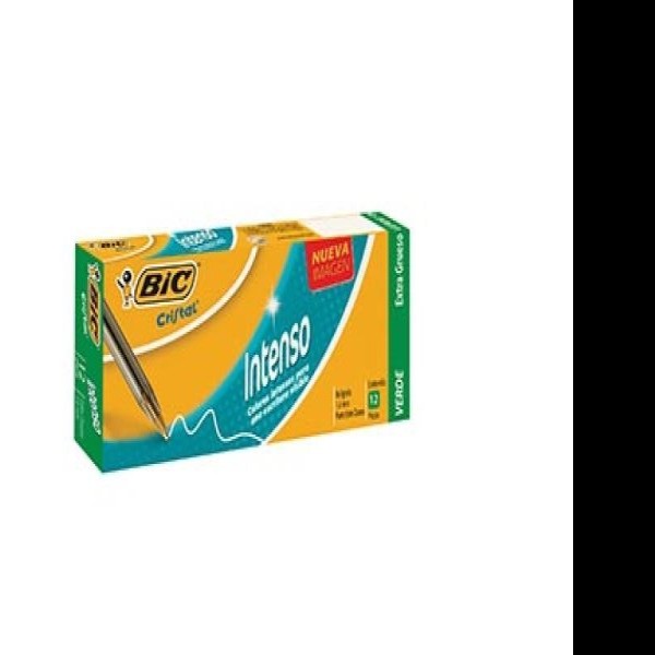 BOLIGRAFO CRISTAL INTENSO BIC 1.6MM VERDE E.12 C.216